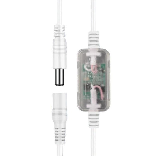 HuaGu 30cm Router Timed Restart Line Controller Power Failure Smart Reset Connection Cable WiFi Relay, Color: 72H Transparent