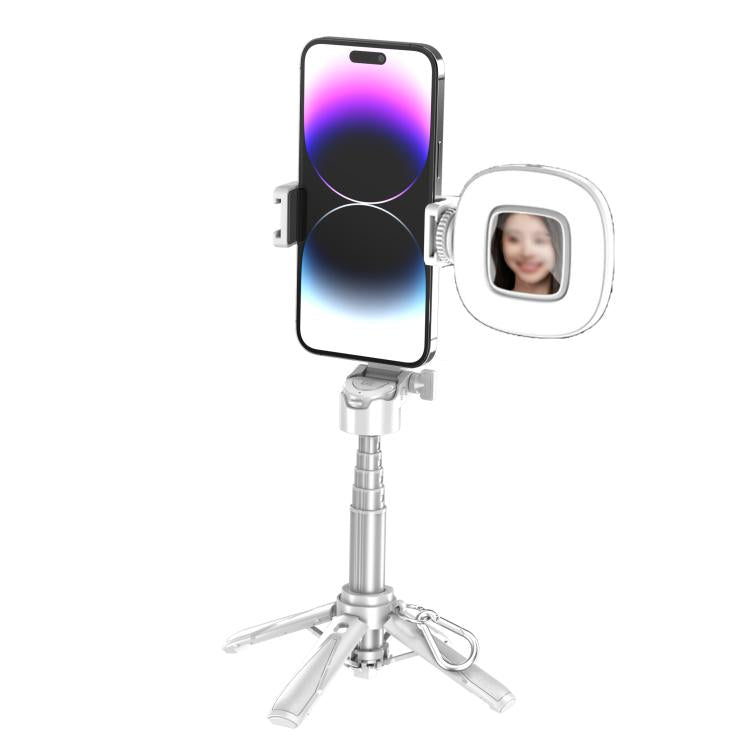 Portable Retractable Bluetooth Selfie Stick For Mobile Phones, Color: P15-H1 White - Selfie Sticks by buy2fix | Online Shopping UK | buy2fix