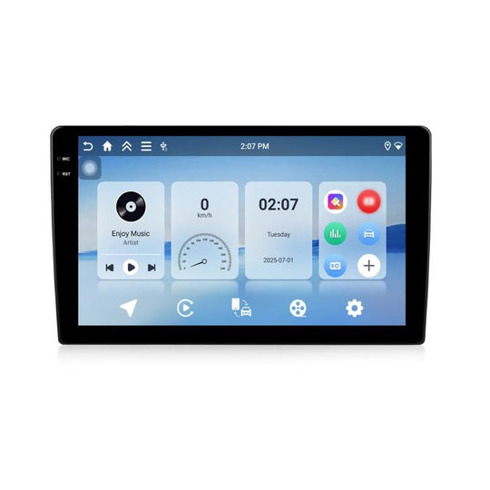 9 inch 4+128G Universal Android 15 Central Control Large Screen Car Wireless Carplay Navigation Integrated Machine(Standard)