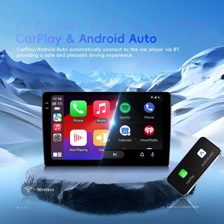 9 inch 4+64G Universal Android 15 Central Control Large Screen Car Wireless Carplay Navigation Integrated Machine(Standard) - Car MP3 & MP4 & MP5 by buy2fix | Online Shopping UK | buy2fix