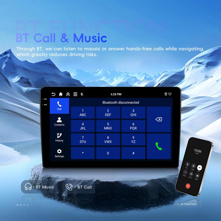 9 inch 4+64G Universal Android 15 Central Control Large Screen Car Wireless Carplay Navigation Integrated Machine(Standard) - Car MP3 & MP4 & MP5 by buy2fix | Online Shopping UK | buy2fix