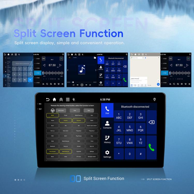 9 inch 4+64G Universal Android 15 Central Control Large Screen Car Wireless Carplay Navigation Integrated Machine(Standard) - Car MP3 & MP4 & MP5 by buy2fix | Online Shopping UK | buy2fix