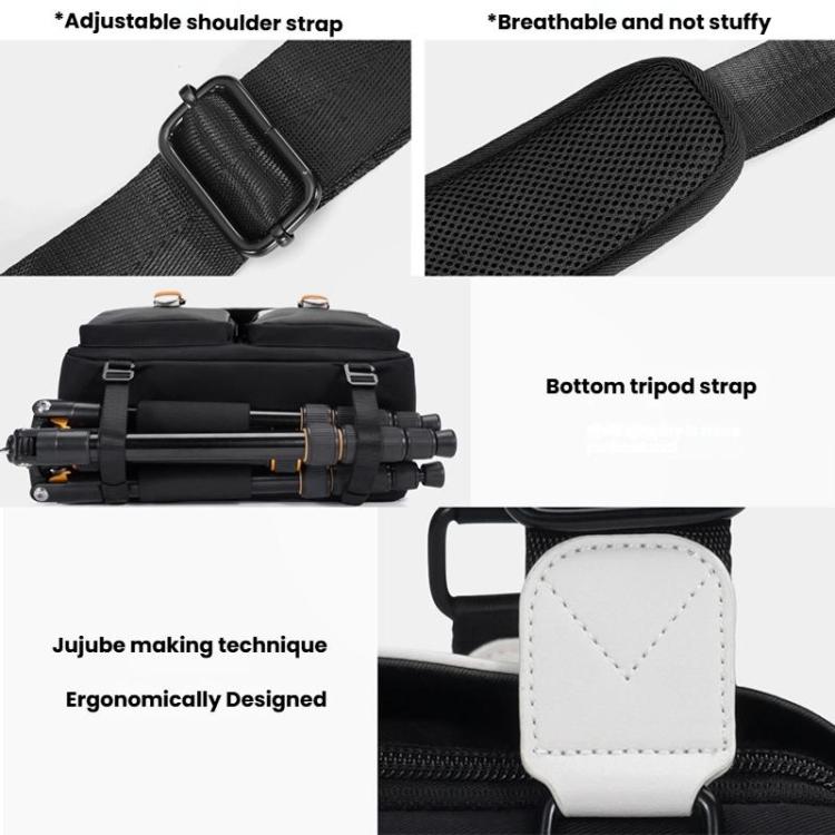 Cwatcun D219 Small Single Shoulder Camera Bag Multifunctional Photography Bag - Strap Satchel by Cwatcun | Online Shopping UK | buy2fix