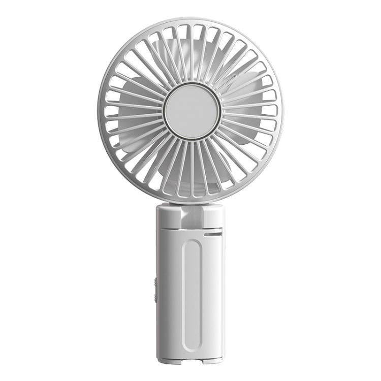 Folding Hanging Umbrella Fan USB Handheld Portable Umbrella Clip Fan Compact Desktop Fan(White) - Electric Fans by buy2fix | Online Shopping UK | buy2fix