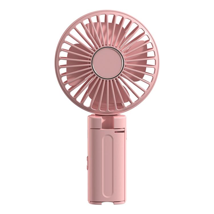Folding Hanging Umbrella Fan USB Handheld Portable Umbrella Clip Fan Compact Desktop Fan(Pink) - Electric Fans by buy2fix | Online Shopping UK | buy2fix