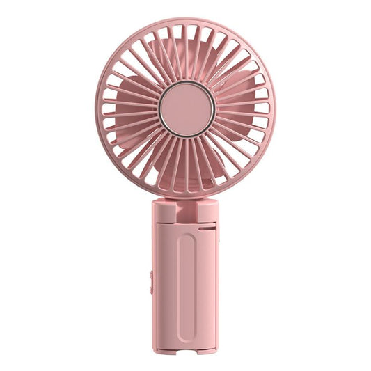 Folding Hanging Umbrella Fan USB Handheld Portable Umbrella Clip Fan Compact Desktop Fan(Pink) - Electric Fans by buy2fix | Online Shopping UK | buy2fix