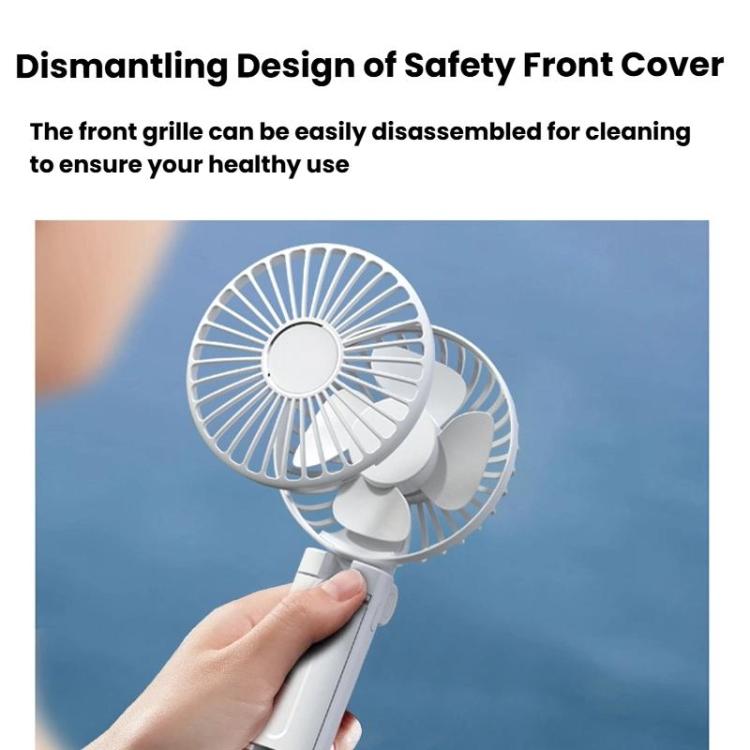 Folding Hanging Umbrella Fan USB Handheld Portable Umbrella Clip Fan Compact Desktop Fan(Pink) - Electric Fans by buy2fix | Online Shopping UK | buy2fix