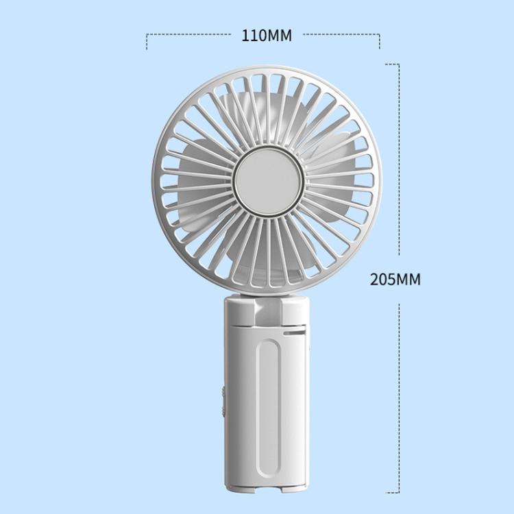 Folding Hanging Umbrella Fan USB Handheld Portable Umbrella Clip Fan Compact Desktop Fan(White) - Electric Fans by buy2fix | Online Shopping UK | buy2fix