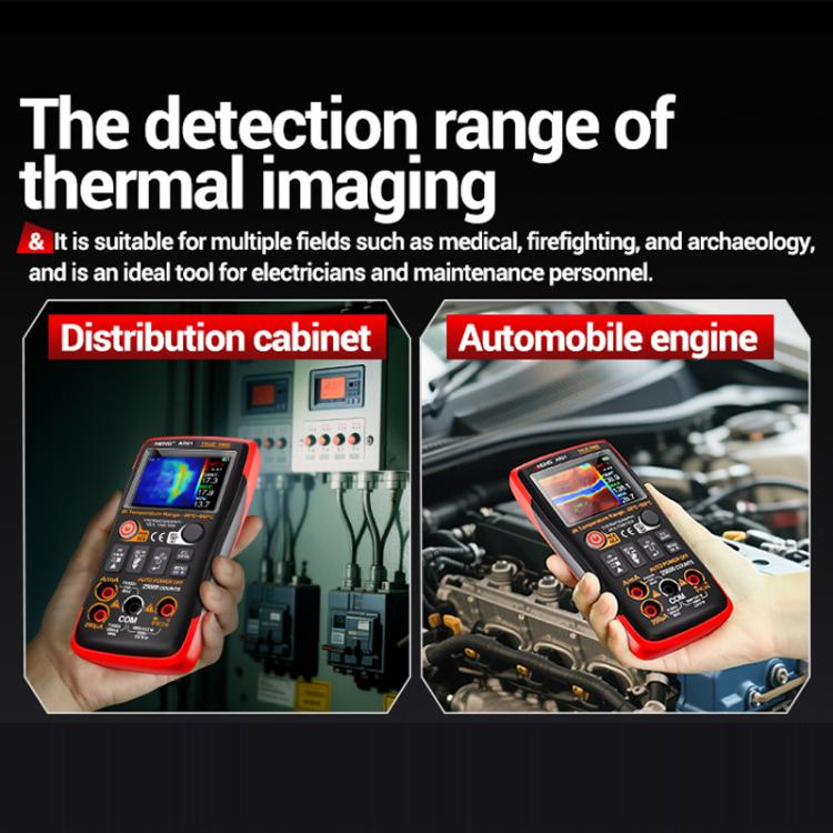ANENG 2 In 1 HD Infrared Thermal Imager Digital Multimeter(AR01) - Digital Multimeter by ANENG | Online Shopping UK | buy2fix
