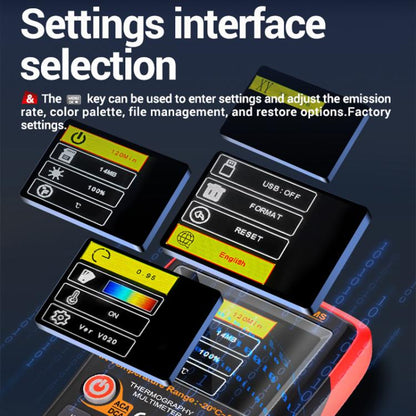 ANENG 2 In 1 HD Infrared Thermal Imager Digital Multimeter(AR01) - Digital Multimeter by ANENG | Online Shopping UK | buy2fix