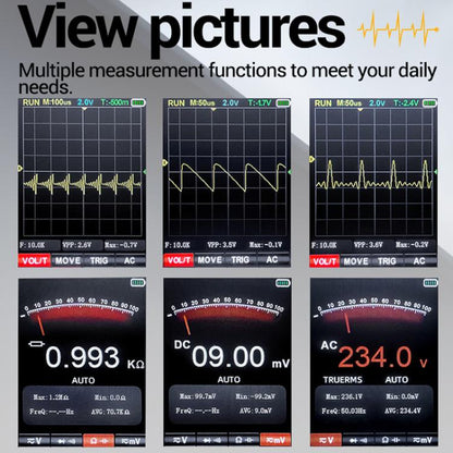 ANENG 2 In 1 Handheld Color Screen Oscilloscope Digital Multimeter(AOS12) - Digital Multimeter by ANENG | Online Shopping UK | buy2fix