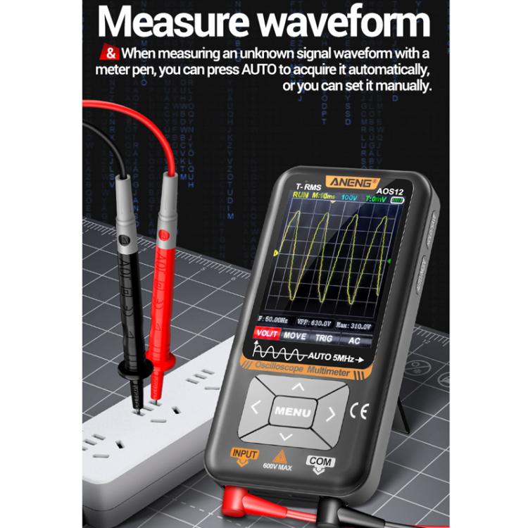 ANENG 2 In 1 Handheld Color Screen Oscilloscope Digital Multimeter(AOS12) - Digital Multimeter by ANENG | Online Shopping UK | buy2fix