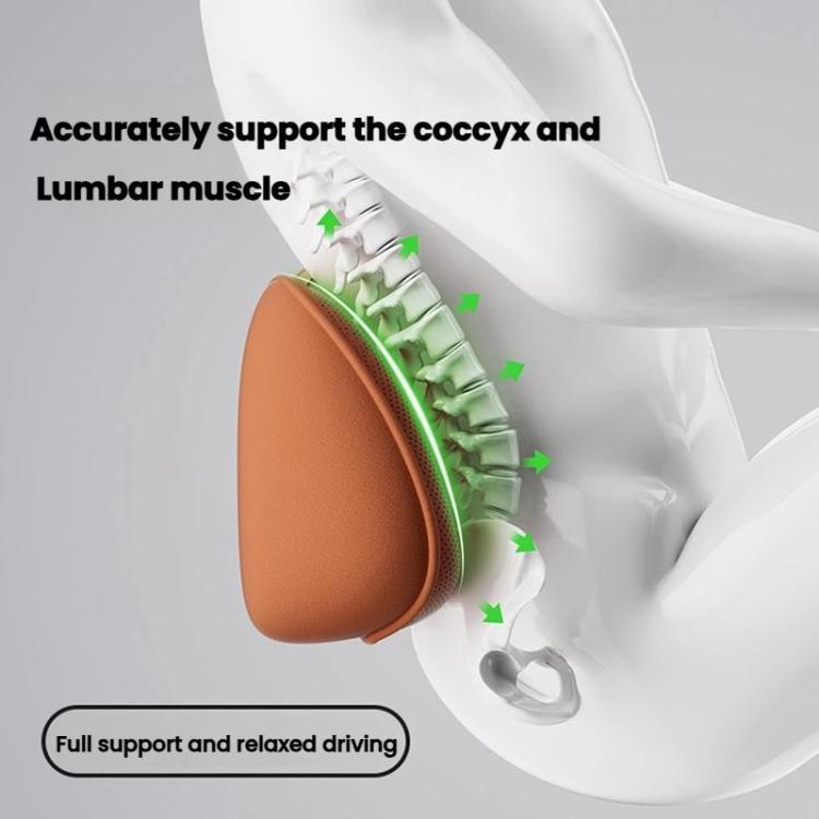 Car Driver Seat Memory Foam Support Lumbar Cushion(Four Seasons Beige) - Seat Accessories by buy2fix | Online Shopping UK | buy2fix