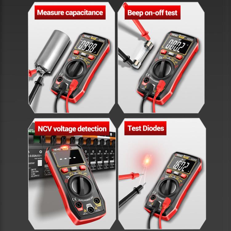 ANENG High-precision Maintenance Multi-function Digital Display Multimeter(Red) - Digital Multimeter by ANENG | Online Shopping UK | buy2fix