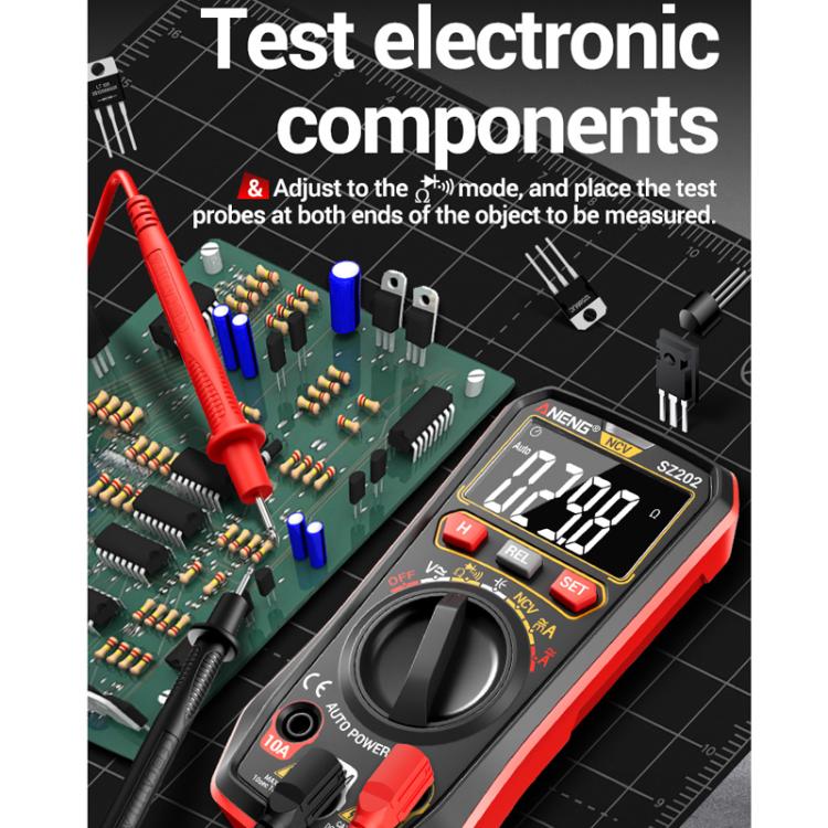 ANENG High-precision Maintenance Multi-function Digital Display Multimeter(Red) - Digital Multimeter by ANENG | Online Shopping UK | buy2fix