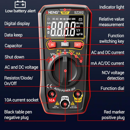 ANENG High-precision Maintenance Multi-function Digital Display Multimeter(Black) - Digital Multimeter by ANENG | Online Shopping UK | buy2fix