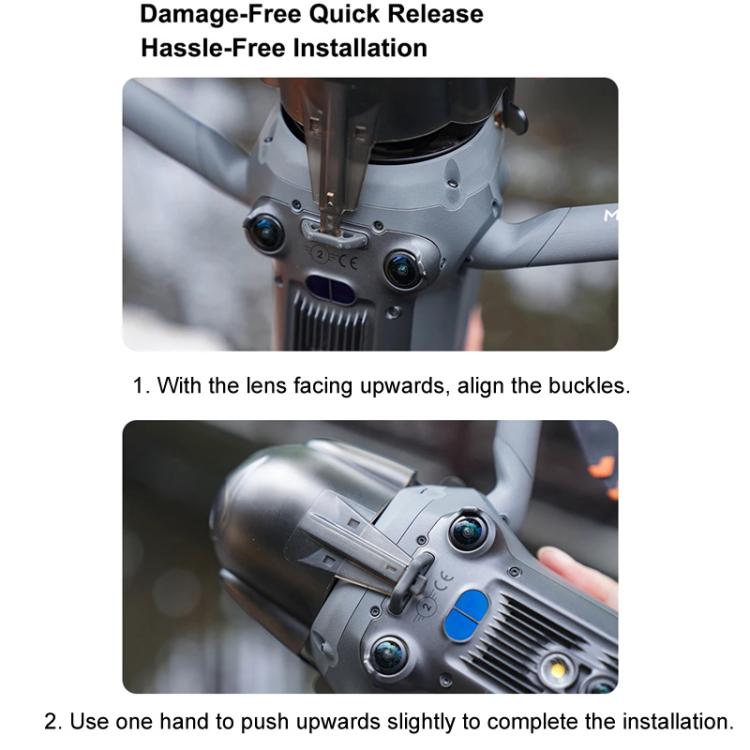 For DJI Mavic 4 Pro CYNOVA Gimbal Lens Protective Cover Protector Lens Hood Cap(Transparent Black) - Lens Hood by CYNOVA | Online Shopping UK | buy2fix