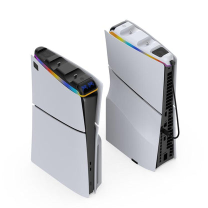 For PS5 Slim DOBE TP5-3597 Host Top Handle Charger(Black) - Charger & Power by DOBE | Online Shopping UK | buy2fix