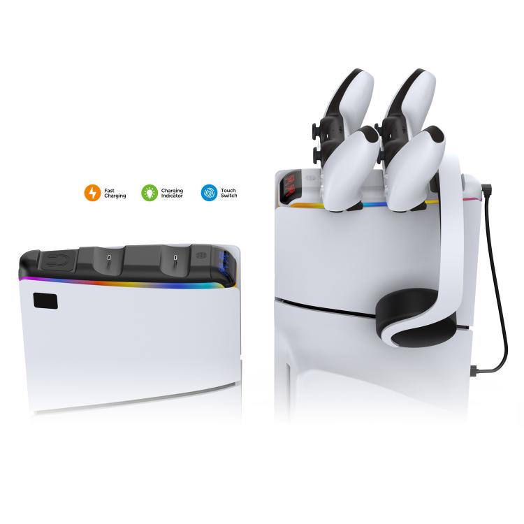 For PS5 Slim DOBE TP5-3597 Host Top Handle Charger(Black) - Charger & Power by DOBE | Online Shopping UK | buy2fix