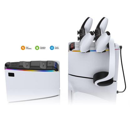 For PS5 Slim DOBE TP5-3597 Host Top Handle Charger(Black) - Charger & Power by DOBE | Online Shopping UK | buy2fix