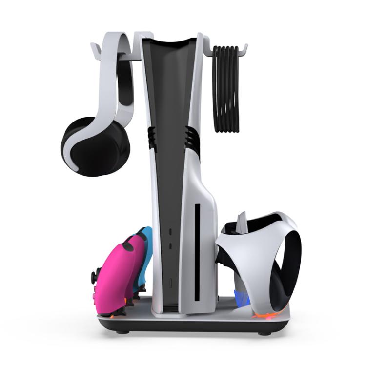 For PS5 / PS5 Slim / PS VR2 DOBE TP5-3550 Game Console Cooling Base Controller Charging Stand + Headphone Hanger - Charger & Power by DOBE | Online Shopping UK | buy2fix