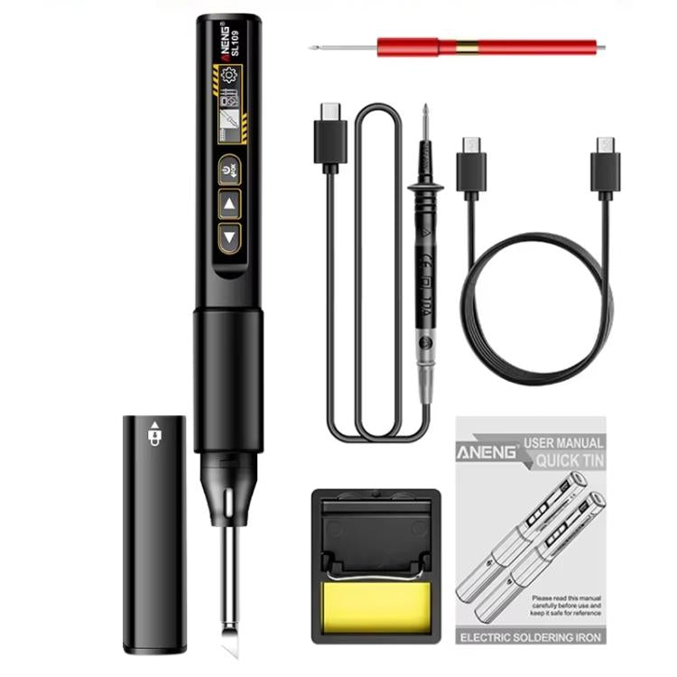 ANENG Portable Internal Heating Soldering Iron With Digital Multimeter(Black) - Electric Soldering Iron by ANENG | Online Shopping UK | buy2fix