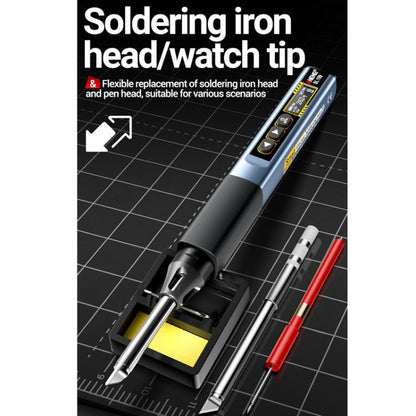 ANENG Portable Internal Heating Soldering Iron With Digital Multimeter(Navy) - Electric Soldering Iron by ANENG | Online Shopping UK | buy2fix