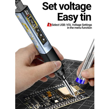 ANENG Portable Internal Heating Soldering Iron With Digital Multimeter(Navy) - Electric Soldering Iron by ANENG | Online Shopping UK | buy2fix