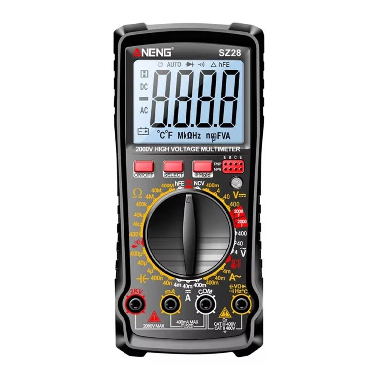 ANENG 2000V High Voltage High Precision Photovoltaic Digital Multimeter(SZ28 Black) - Digital Multimeter by ANENG | Online Shopping UK | buy2fix