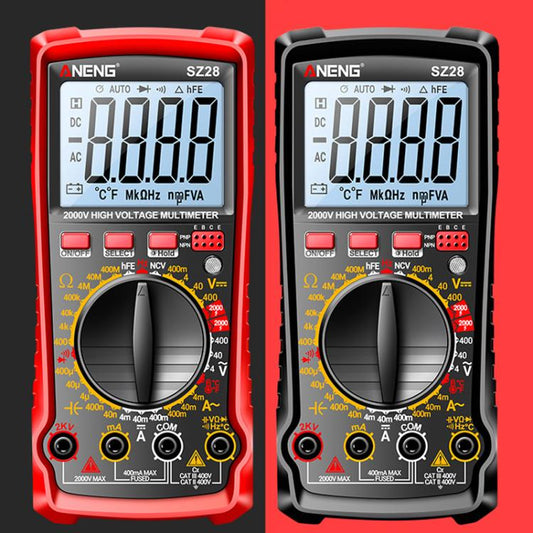 ANENG 2000V High Voltage High Precision Photovoltaic Digital Multimeter(SZ28 Black) - Digital Multimeter by ANENG | Online Shopping UK | buy2fix