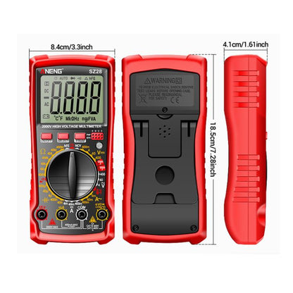 ANENG 2000V High Voltage High Precision Photovoltaic Digital Multimeter(SZ28 Black) - Digital Multimeter by ANENG | Online Shopping UK | buy2fix