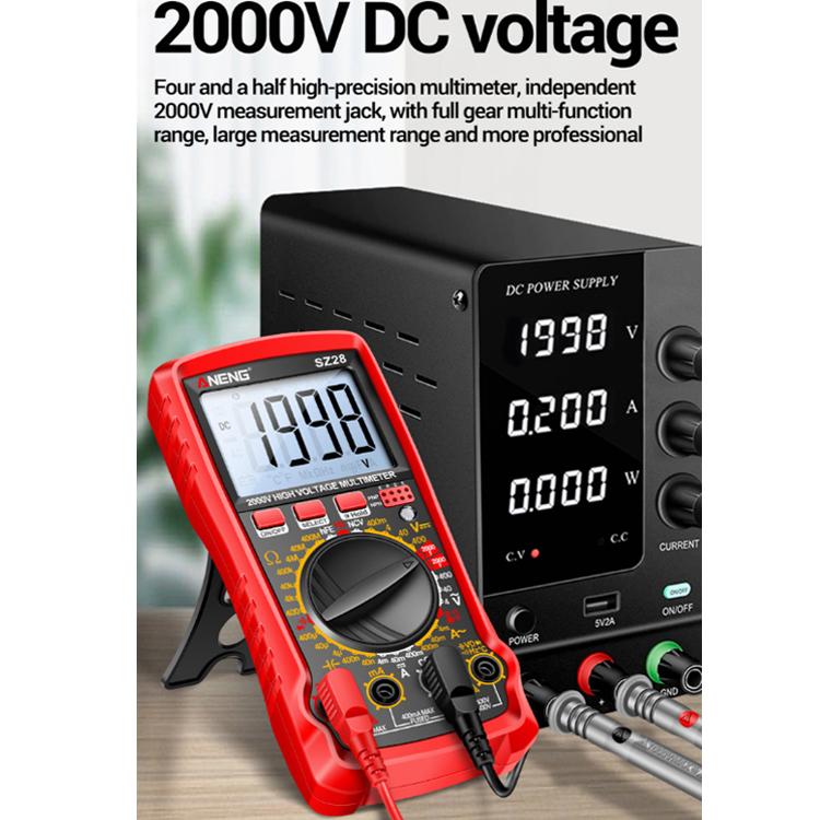ANENG 2000V High Voltage High Precision Photovoltaic Digital Multimeter(SZ28 Red) - Digital Multimeter by ANENG | Online Shopping UK | buy2fix