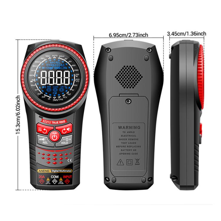 ANENG Portable High-precision Rotating Disk Intelligent Fully Automatic Multimeter(SZ312) - Digital Multimeter by ANENG | Online Shopping UK | buy2fix