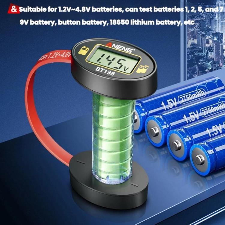 ANENG Portable Magnetic Battery Voltage Capacity Tester(BT138) - Battery & Resistance Tester by ANENG | Online Shopping UK | buy2fix