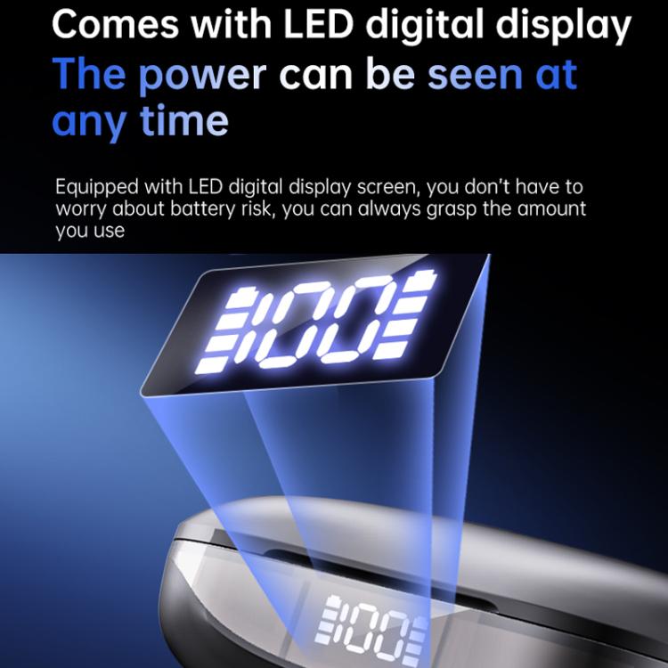 144 Languages AI Smart Translation Bluetooth Earphones With Digital Display Charging Case(White) -  by buy2fix | Online Shopping UK | buy2fix