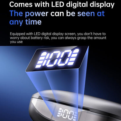 144 Languages AI Smart Translation Bluetooth Earphones With Digital Display Charging Case(Black) -  by buy2fix | Online Shopping UK | buy2fix