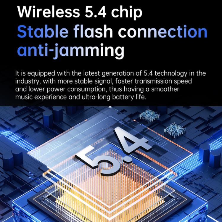 144 Languages AI Smart Translation Bluetooth Earphones With Digital Display Charging Case(White) -  by buy2fix | Online Shopping UK | buy2fix