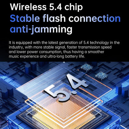 144 Languages AI Smart Translation Bluetooth Earphones With Digital Display Charging Case(Black) -  by buy2fix | Online Shopping UK | buy2fix