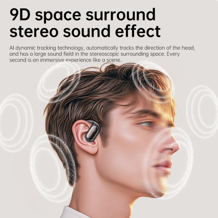 144 Languages AI Smart Translation Bluetooth Earphones With Digital Display Charging Case(Black) -  by buy2fix | Online Shopping UK | buy2fix