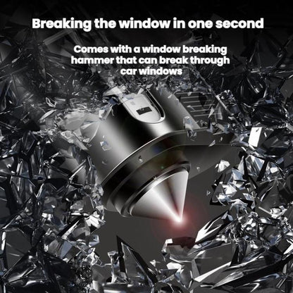 Solar Charging LED Light Temporary Parking Sign Safety Hammer(Silver) - Parking Card by buy2fix | Online Shopping UK | buy2fix