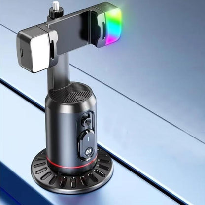 Smart AI Face Recognition Panoramic Tracking Anti-Shake Mobile Phone Gimbal(Q02 With Dual Fill Lights + Remote Control) - Handheld Gimbals by buy2fix | Online Shopping UK | buy2fix