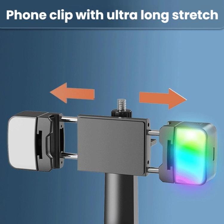 Smart AI Face Recognition Panoramic Tracking Anti-Shake Mobile Phone Gimbal(Q02 With Dual Fill Lights + Remote Control) - Handheld Gimbals by buy2fix | Online Shopping UK | buy2fix