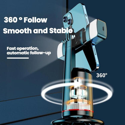 Smart AI Face Recognition Panoramic Tracking Anti-Shake Mobile Phone Gimbal(Q02 With Dual Fill Lights + Remote Control) - Handheld Gimbals by buy2fix | Online Shopping UK | buy2fix