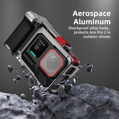 For Insta360 Ace Pro 2 / Ace Pro Flymile Xplorer Grip Kit Street Photography Handle Metal Cage Case(AC2013) - Case & Bags by Flymile | Online Shopping UK | buy2fix