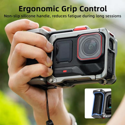 For Insta360 Ace Pro 2 / Ace Pro Flymile Xplorer Grip Kit Street Photography Handle Metal Cage Case(AC2013) - Case & Bags by Flymile | Online Shopping UK | buy2fix