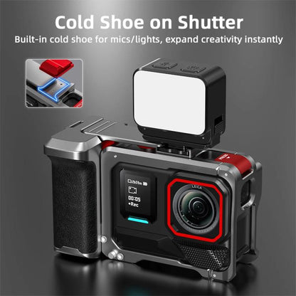 For Insta360 Ace Pro 2 / Ace Pro Flymile Xplorer Grip Kit Street Photography Handle Metal Cage Case(AC2013) - Case & Bags by Flymile | Online Shopping UK | buy2fix