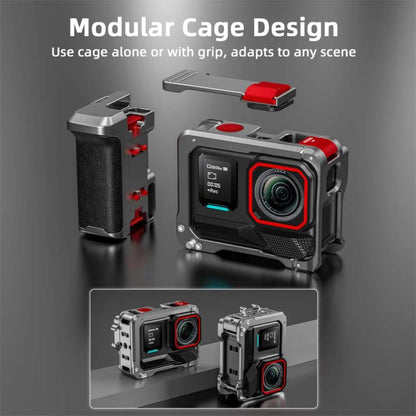 For Insta360 Ace Pro 2 / Ace Pro Flymile Xplorer Grip Kit Street Photography Handle Metal Cage Case(AC2013) - Case & Bags by Flymile | Online Shopping UK | buy2fix