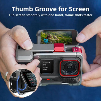 For Insta360 Ace Pro 2 / Ace Pro Flymile Xplorer Grip Kit Street Photography Handle Metal Cage Case(AC2013) - Case & Bags by Flymile | Online Shopping UK | buy2fix