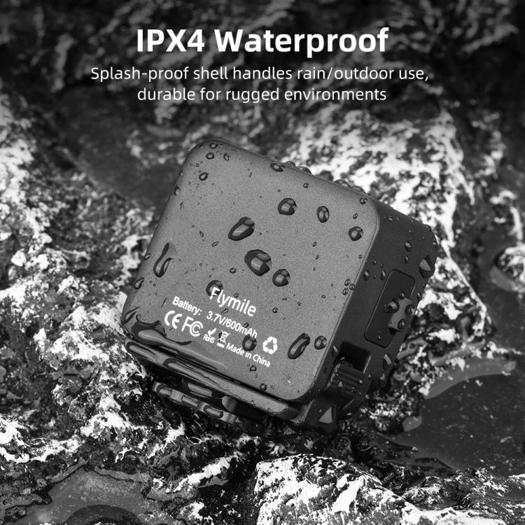 For DJI Action 5 Pro/ Action 4 Flymile 20 LEDs Magnetic Fill Light Rechargeable Video Light 3000K/4440K/8700K Adjustable(Black) - Other by Flymile | Online Shopping UK | buy2fix