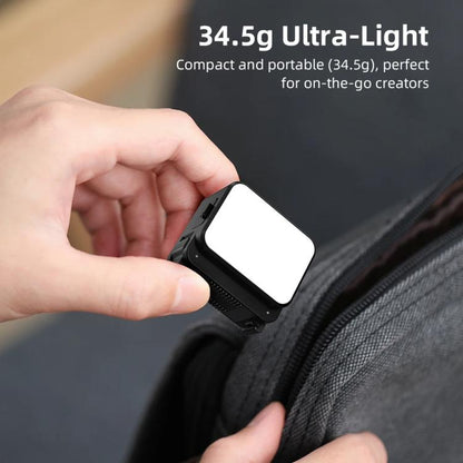 For DJI Action 5 Pro/ Action 4 Flymile 20 LEDs Magnetic Fill Light Rechargeable Video Light 3000K/4440K/8700K Adjustable(Black) - Other by Flymile | Online Shopping UK | buy2fix